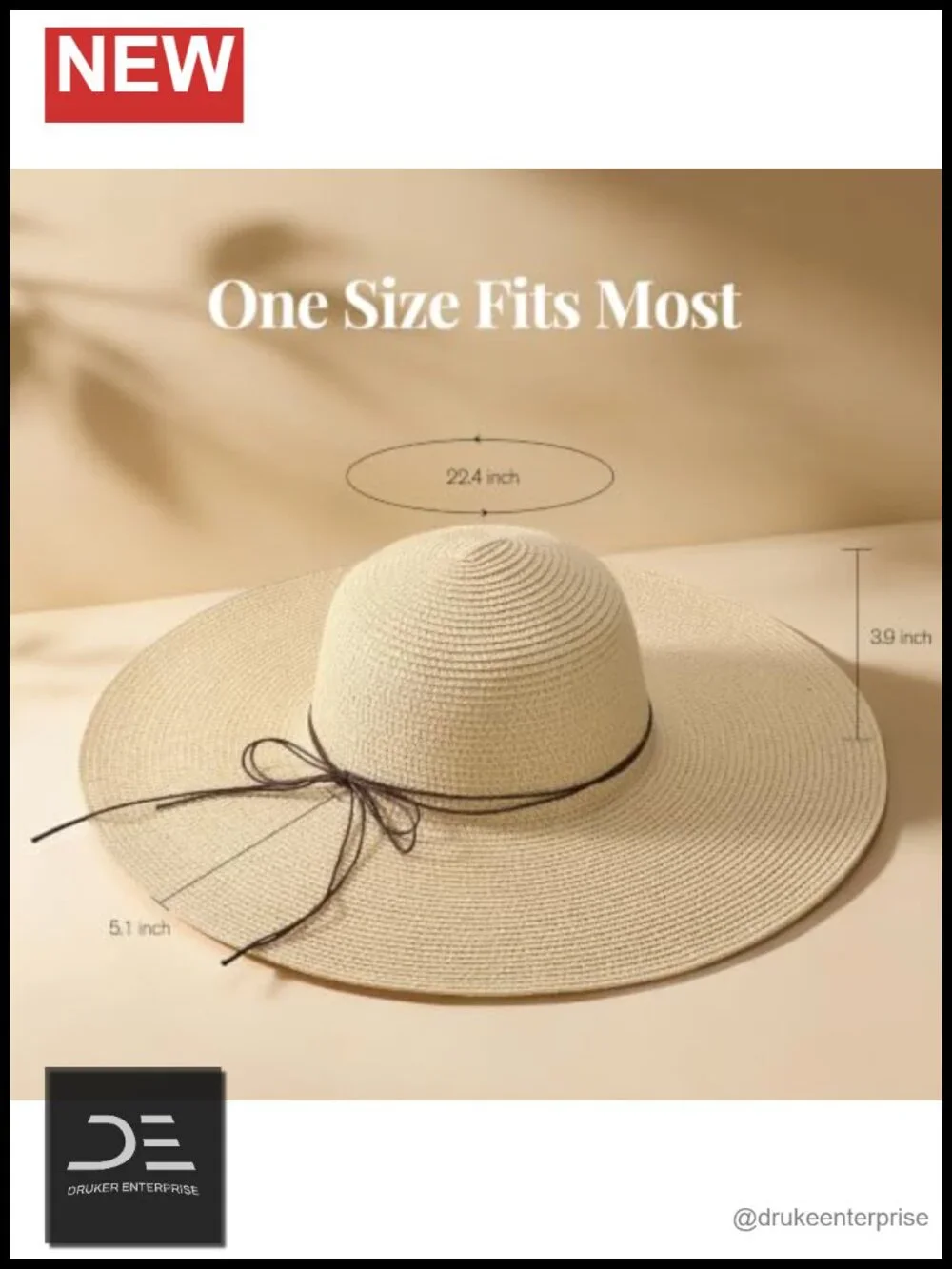 Wide Brim Sun Straw Hat UPF 50+ Foldable Travel Beach Hats